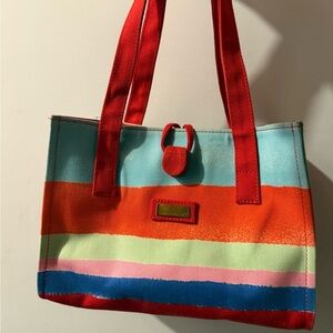 Colorful Striped Jim Thompson Bag